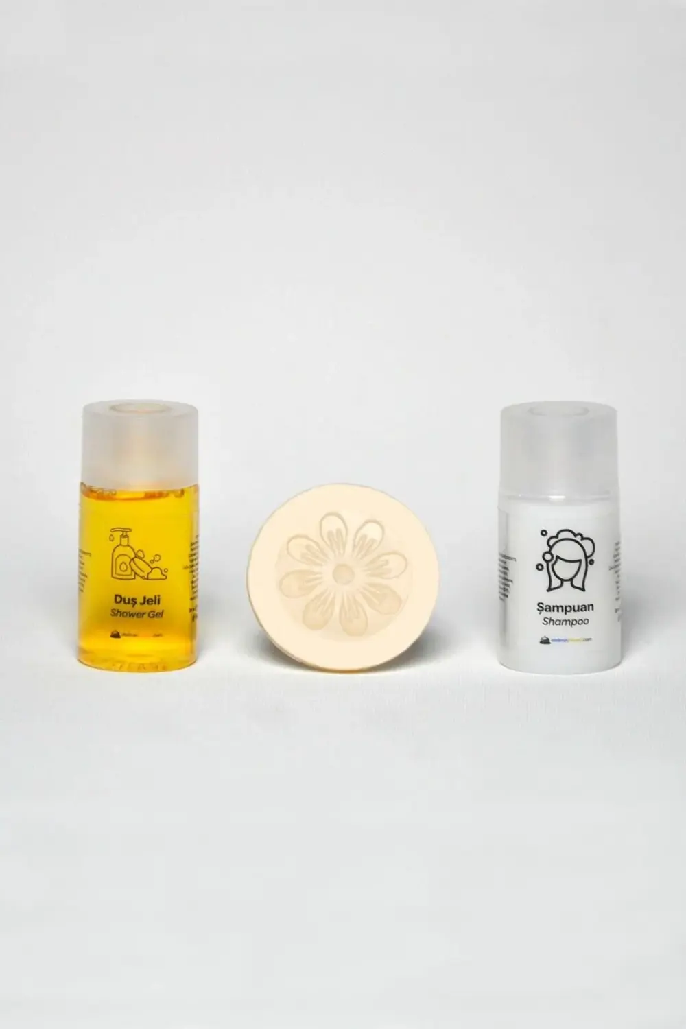 Otel Banyo Duş Şampuanı + Duş Jeli + Banyo Sabunu