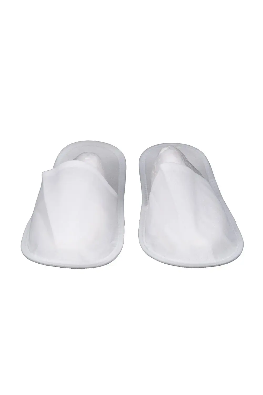 Otel Buklet Terliği 100 Çift Elyaf 3mm Taban Misafir Terliği Bany