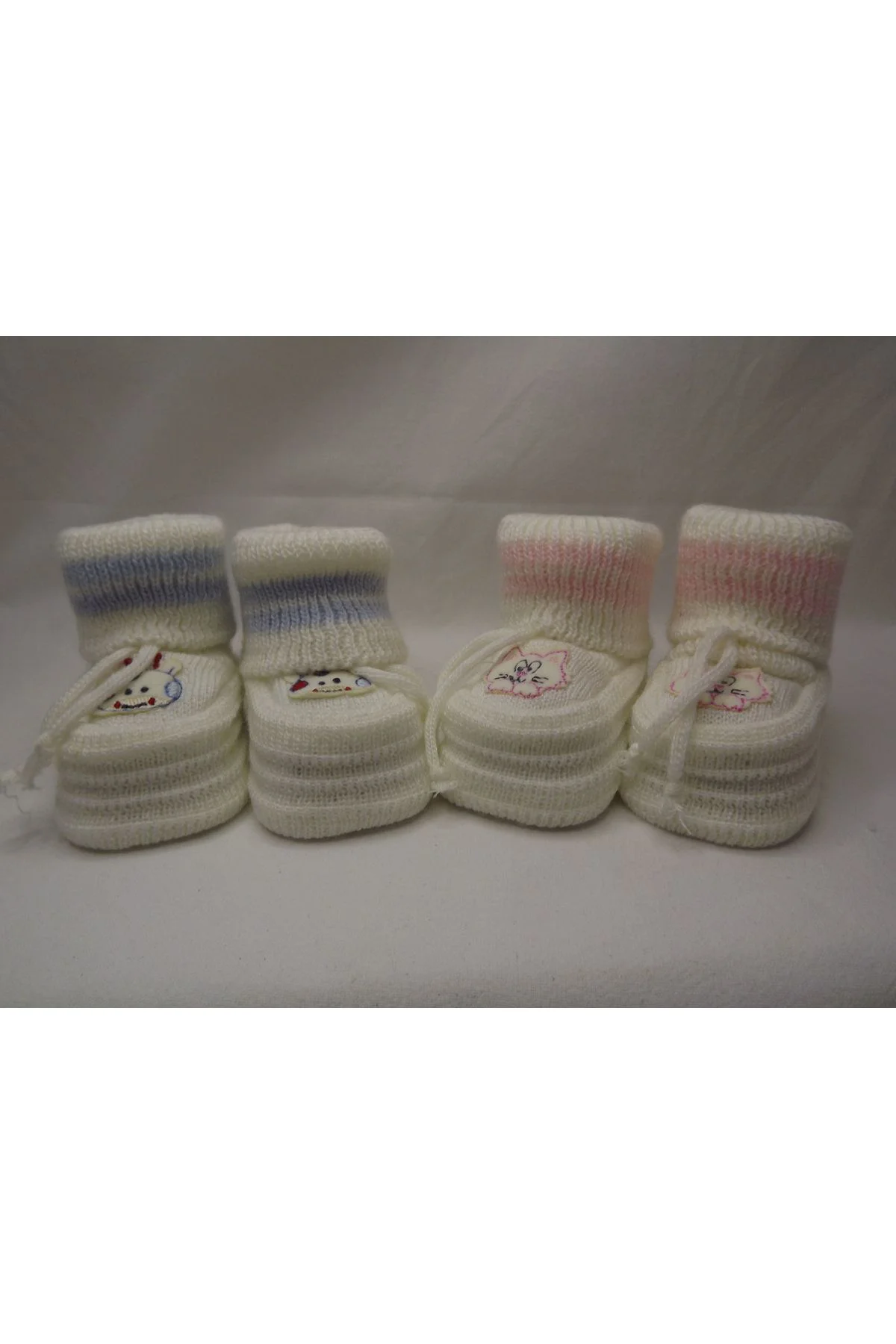 OTEL BUKLETİ ÇİFT RENKLİ İKİLİ BEBEK PATİK