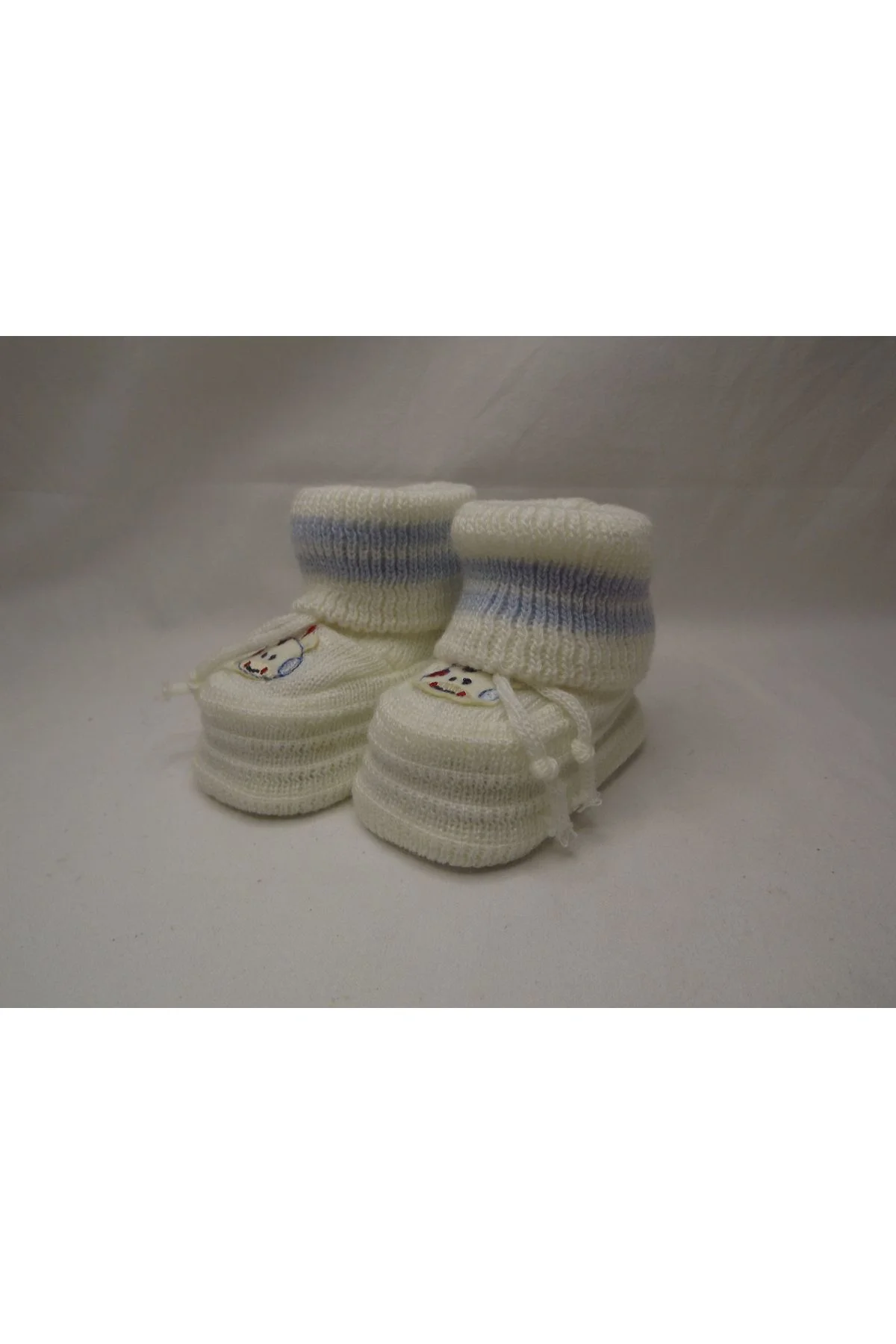 OTEL BUKLETİ MAVİ-BEYAZ ÇİFT RENK BEBEK PATİK