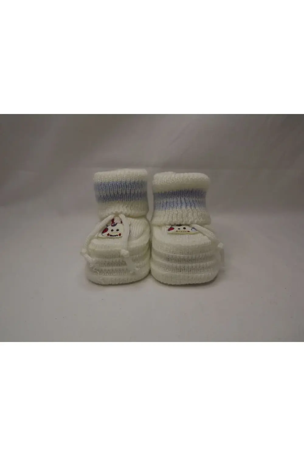 OTEL BUKLETİ MAVİ-BEYAZ ÇİFT RENK BEBEK PATİK