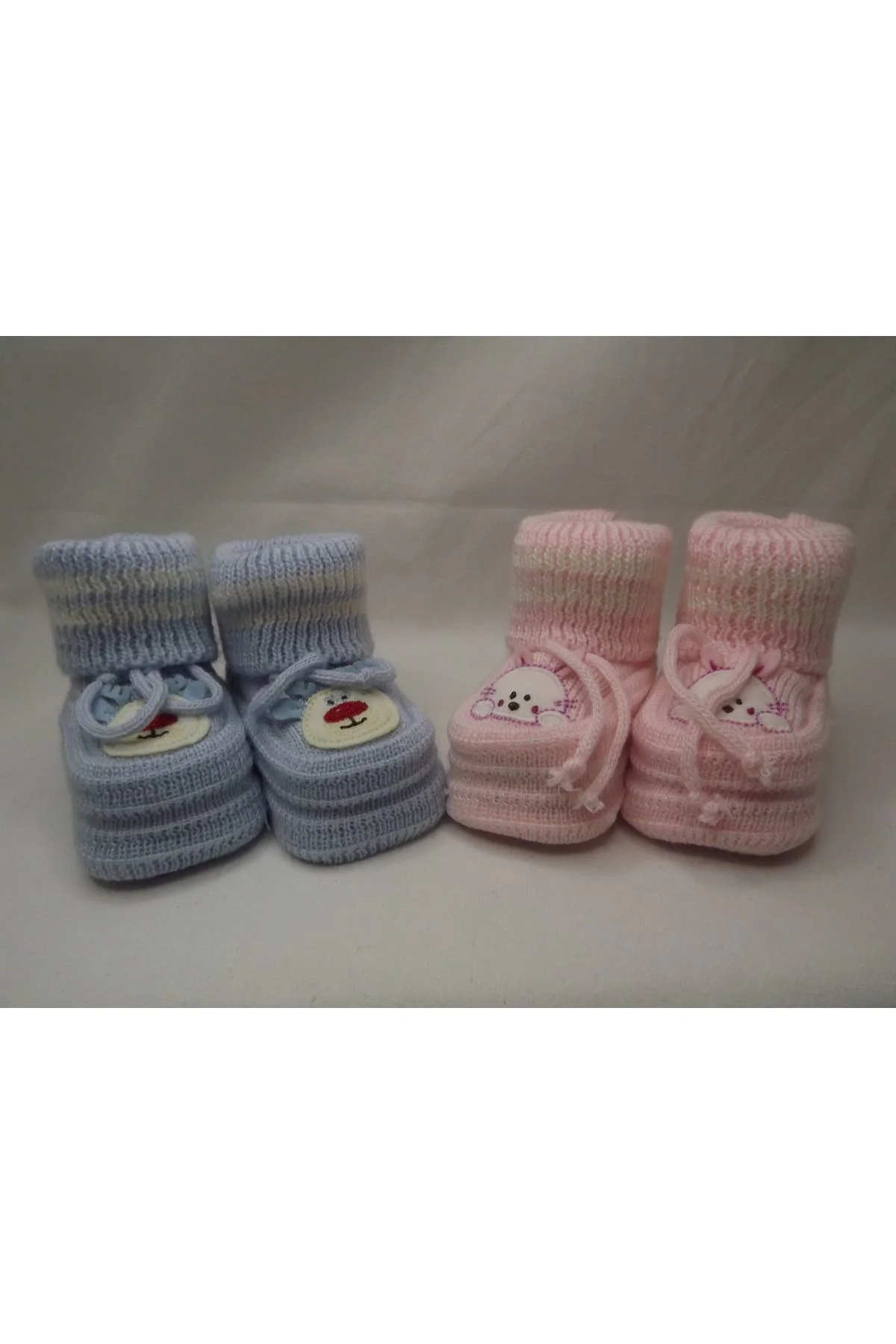 OTEL BUKLETİ MAVİ-PEMBE İKİLİ BEBEK PATİK