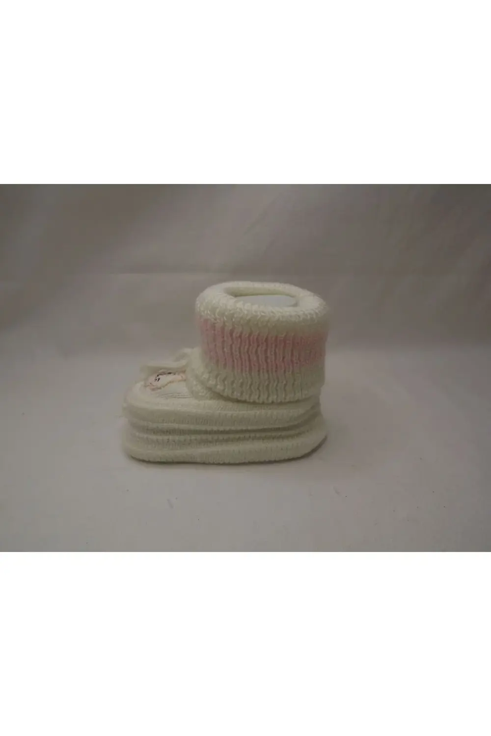 OTEL BUKLETİ PEMBE-BEYAZ ÇİFT RENK BEBEK PATİK