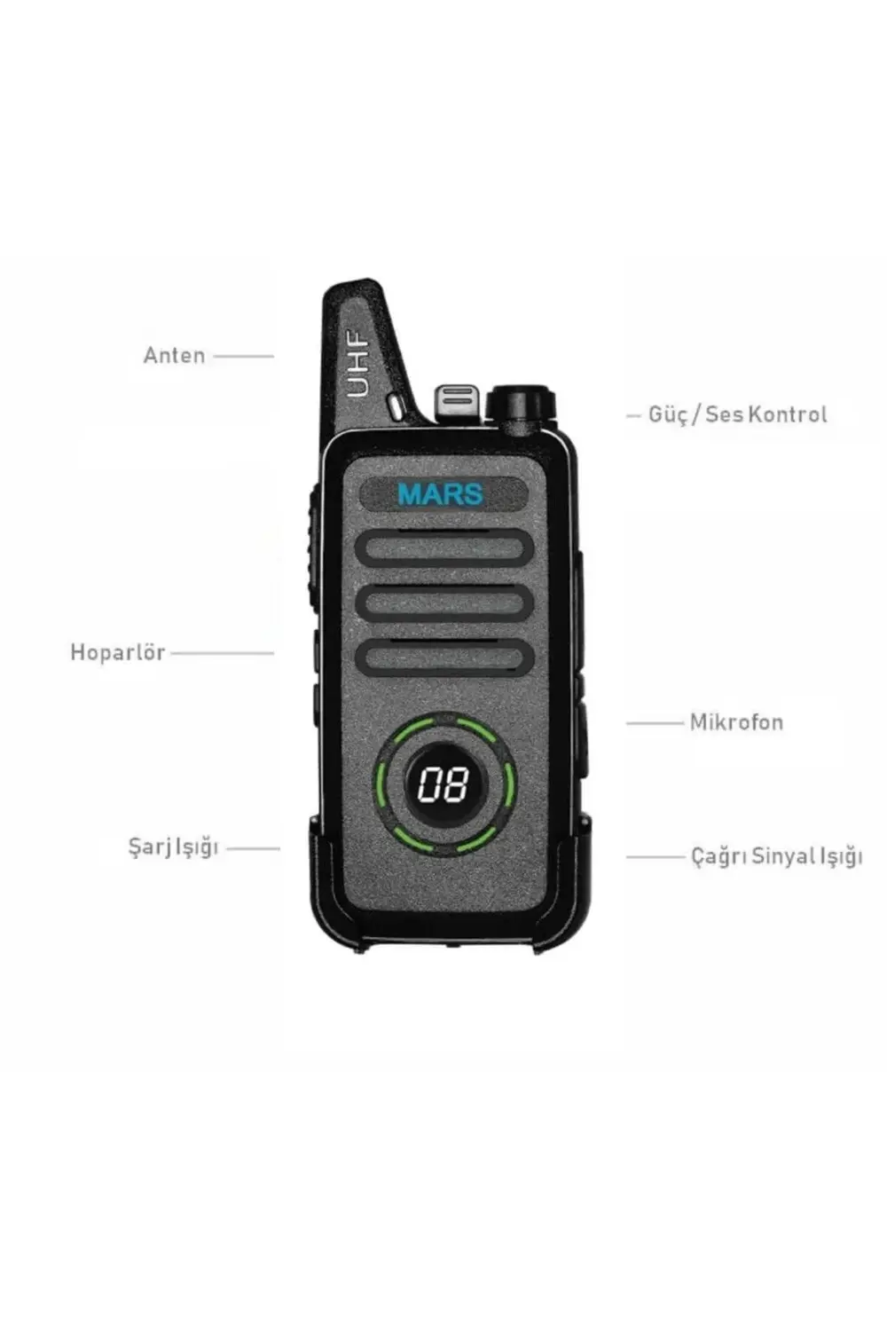 Otel Motel Pansiyon El Telsizi Kulaklık Dahil Full Set