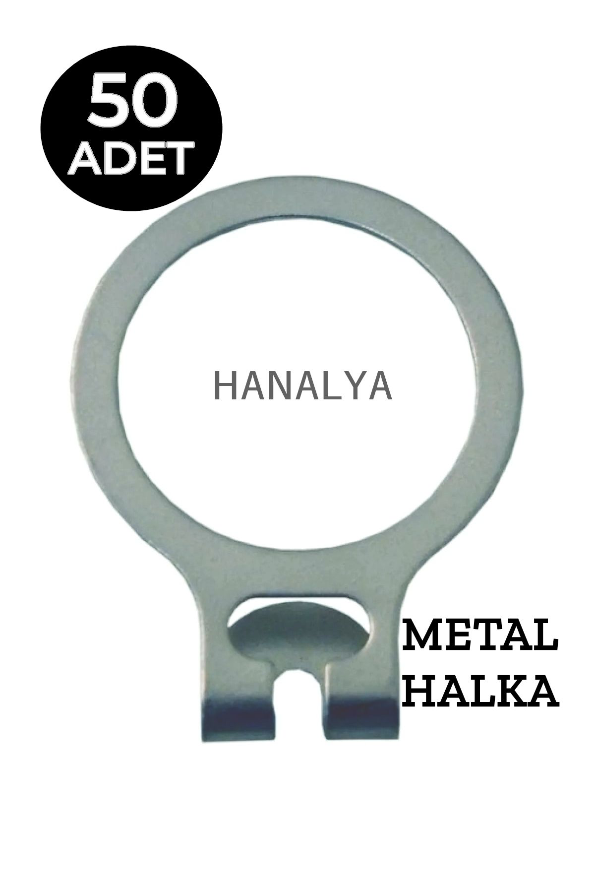 Hanalya Otel Tipi Ahsap Aski (50 Adet Metal Halka+50 Adet Ahşap Aski)