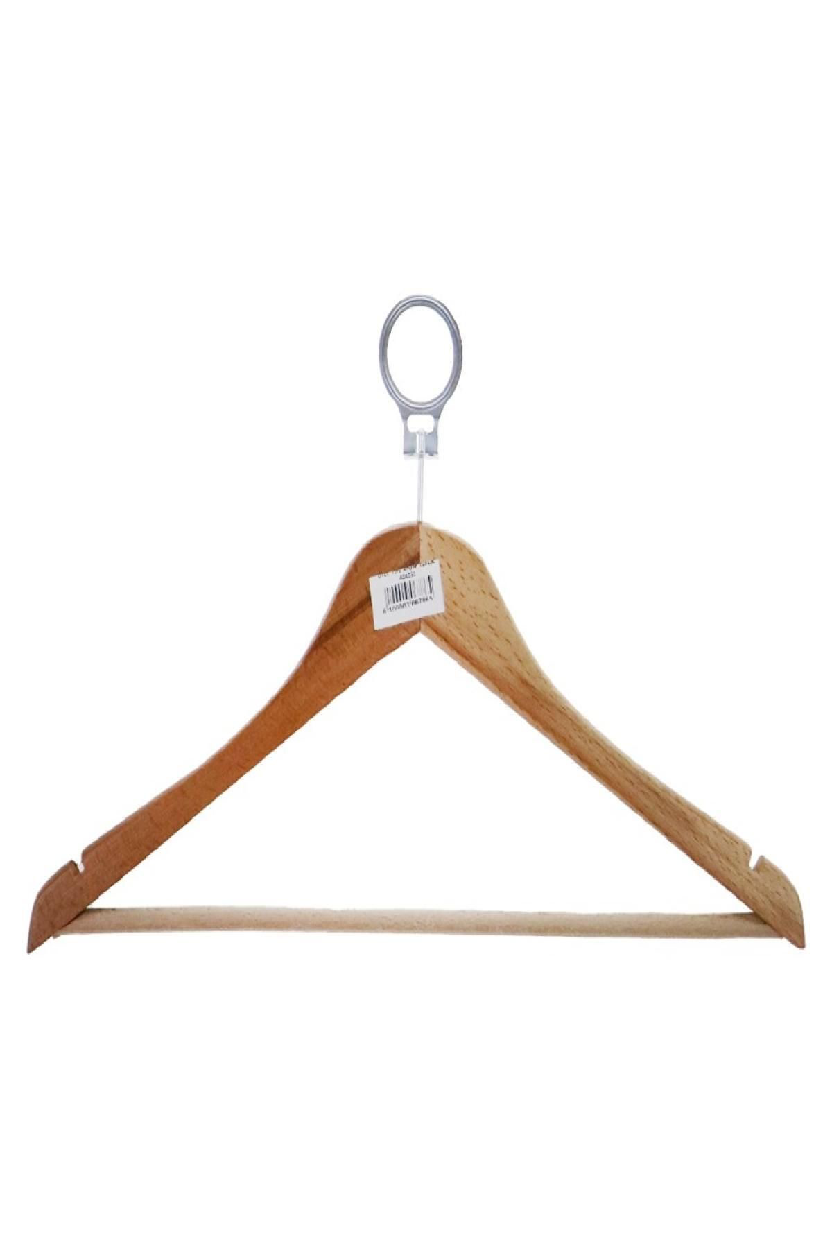 Nezade Store Otel Tipi Ahşap Elbise Askısı