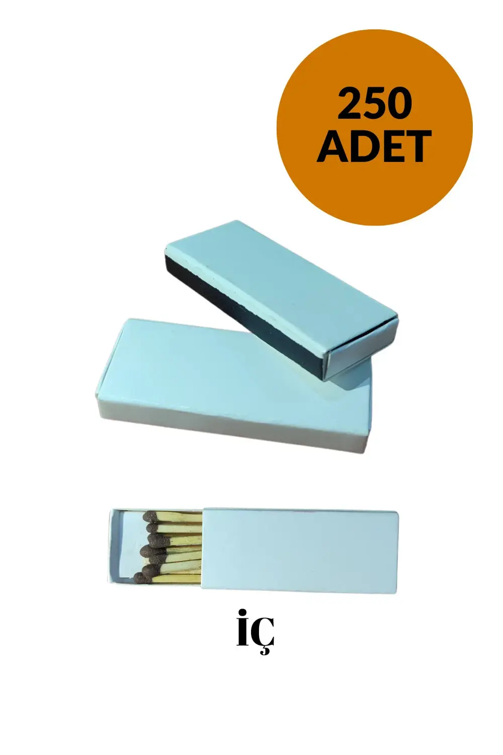 Otel Tipi Baskısız Mini Kibrit 250 Adet Buklet Toptan Promosyon R