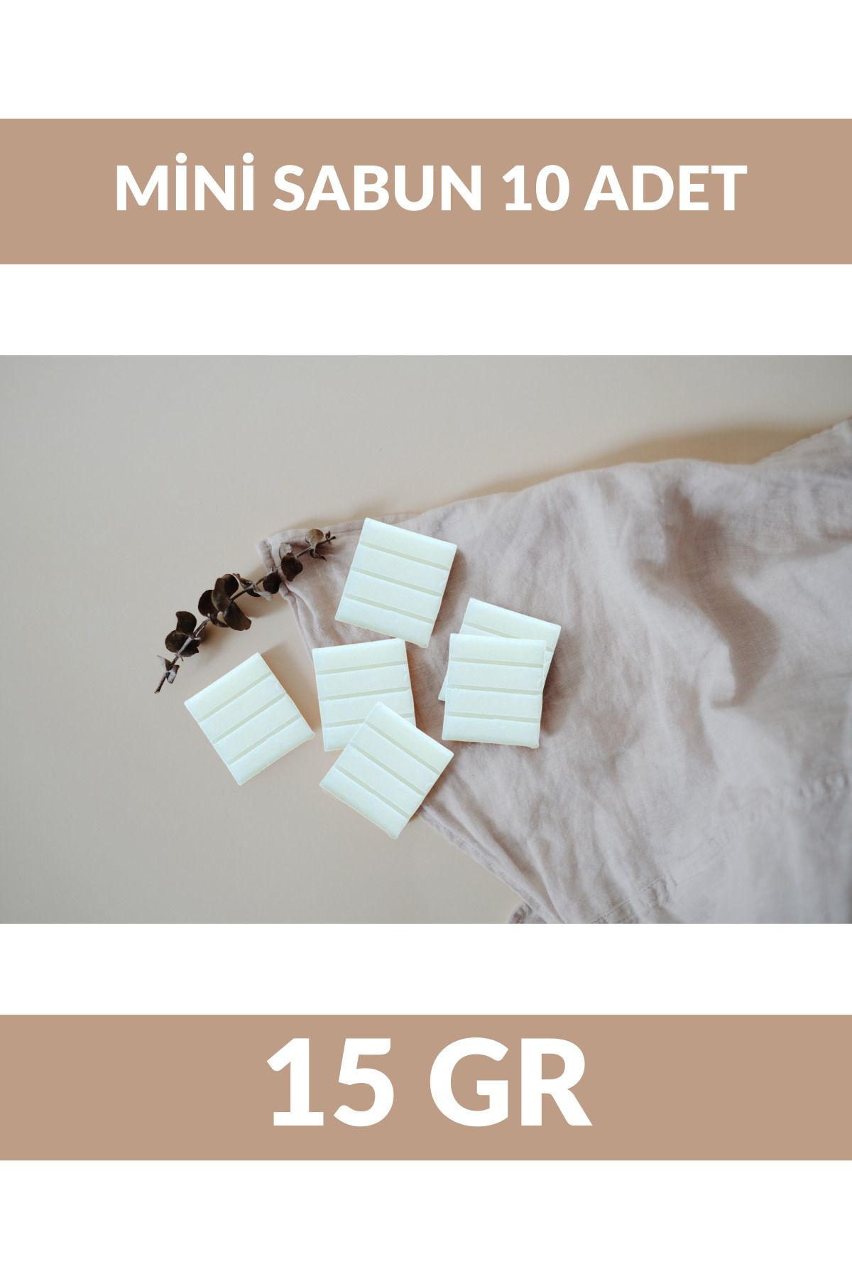 Otel Tipi Mini Kamp Seyahat Sabunu Kutulu 15 GR X 10 ADET