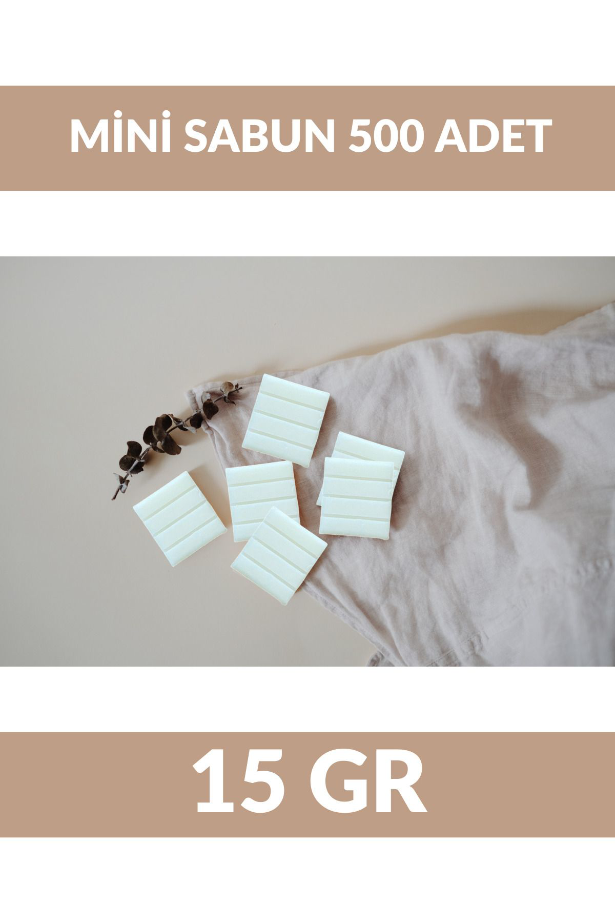 Otel Tipi Mini Kamp Seyahat Sabunu Kutulu 15 GR X 500 ADET