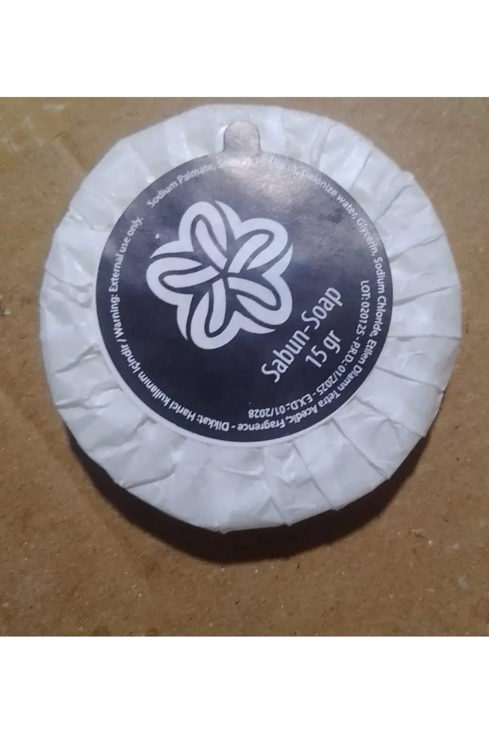 Otel Tipi Sabun 15 gr Sargılı Etiketli Kaliteli Içerik 20 Adet