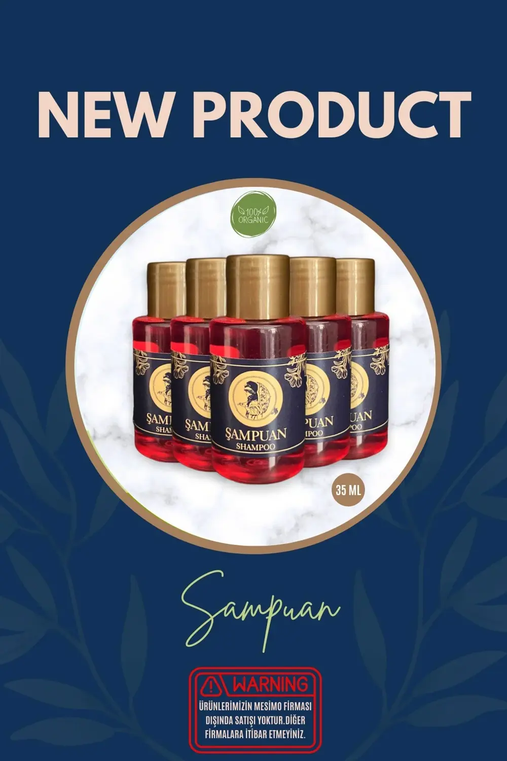 Otel Tipi Şampuan Etiketli 35 ml 350 Adet