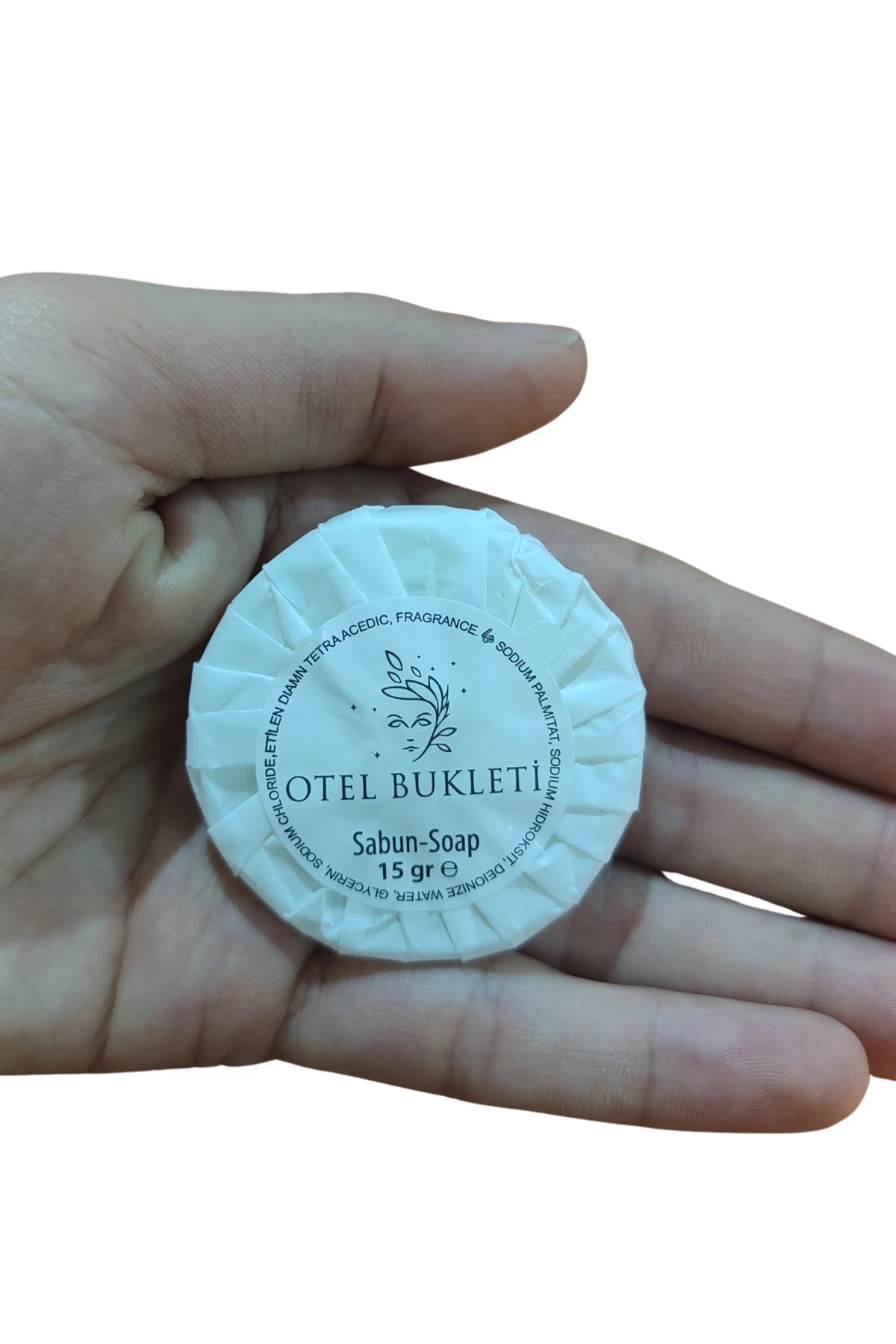 Otel Tipi Sargılı Etiketli 15 gr Seyahat Sabun Tek Kullanımlık X 