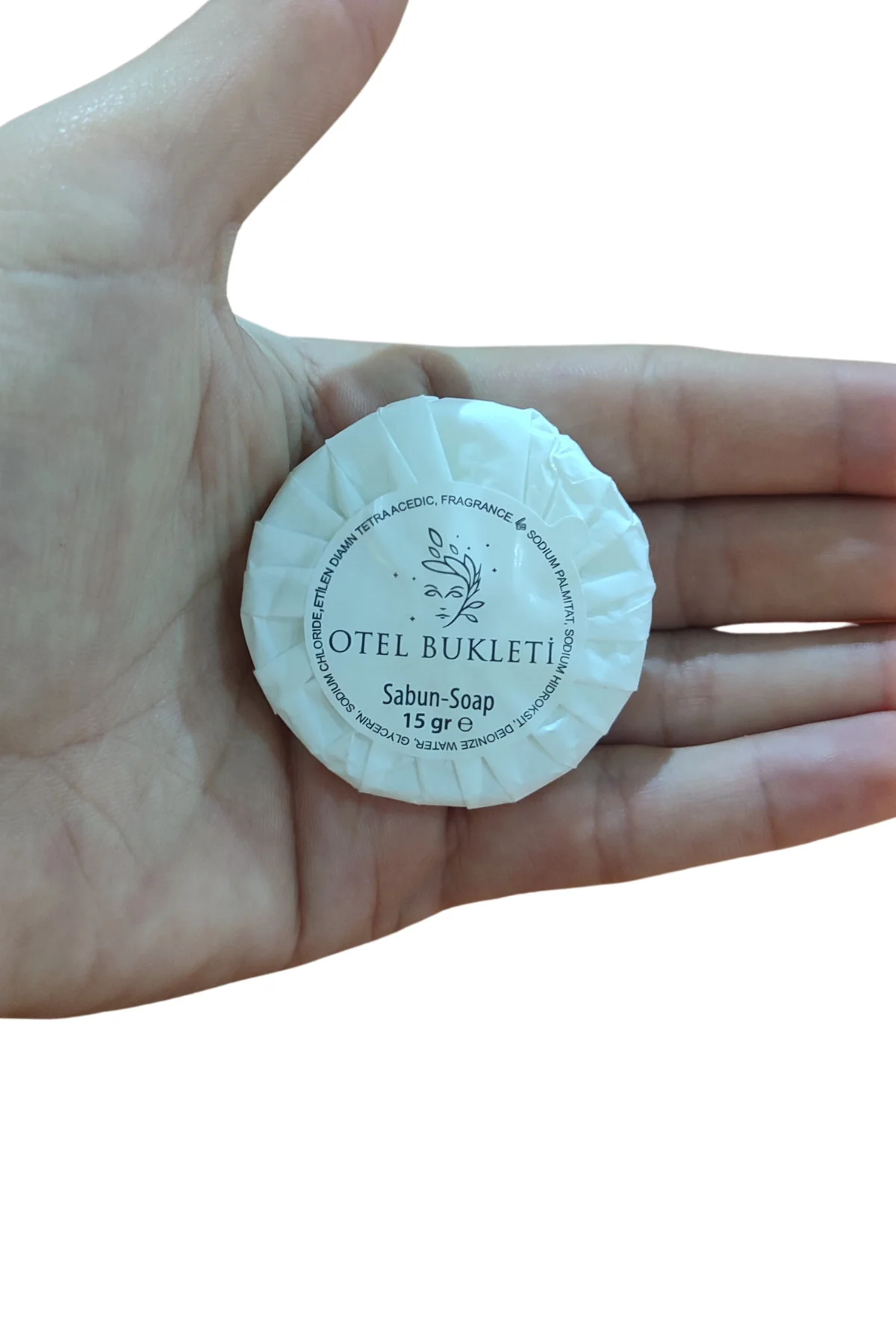 Otel Tipi Sargılı Etiketli 15 gr Seyahat Sabun Tek Kullanımlık X 