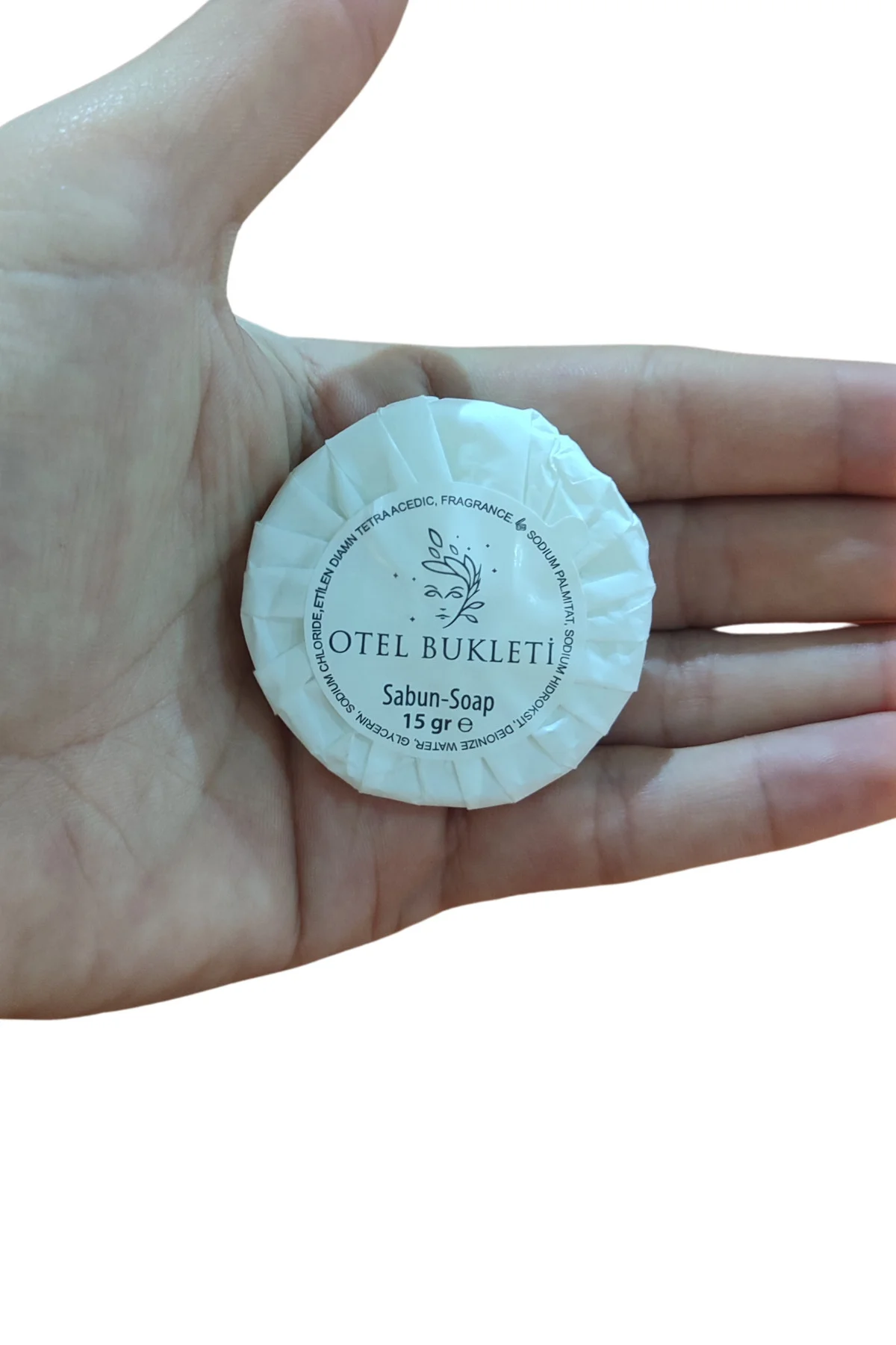 Otel Tipi Sargılı Etiketli 15 gr Seyahat Sabun Tek Kullanımlık