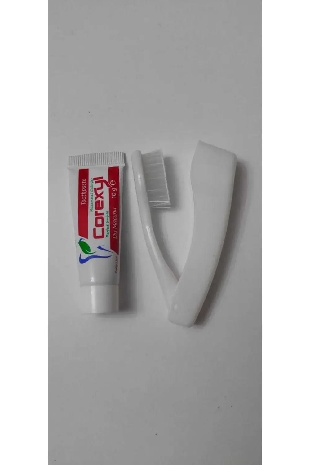 Otel Tipi Seyahat Tipi Diş Seti Jelatinli Katlanır Diş Fırçası +