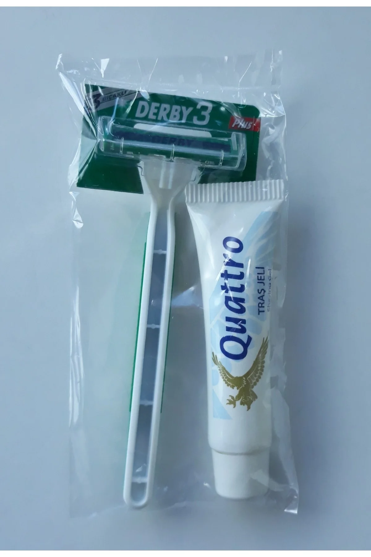 Otel Tipi Seyehat Tipi Traş Seti Jelatinli 3 Bıçaklı Traş Bıçağı 