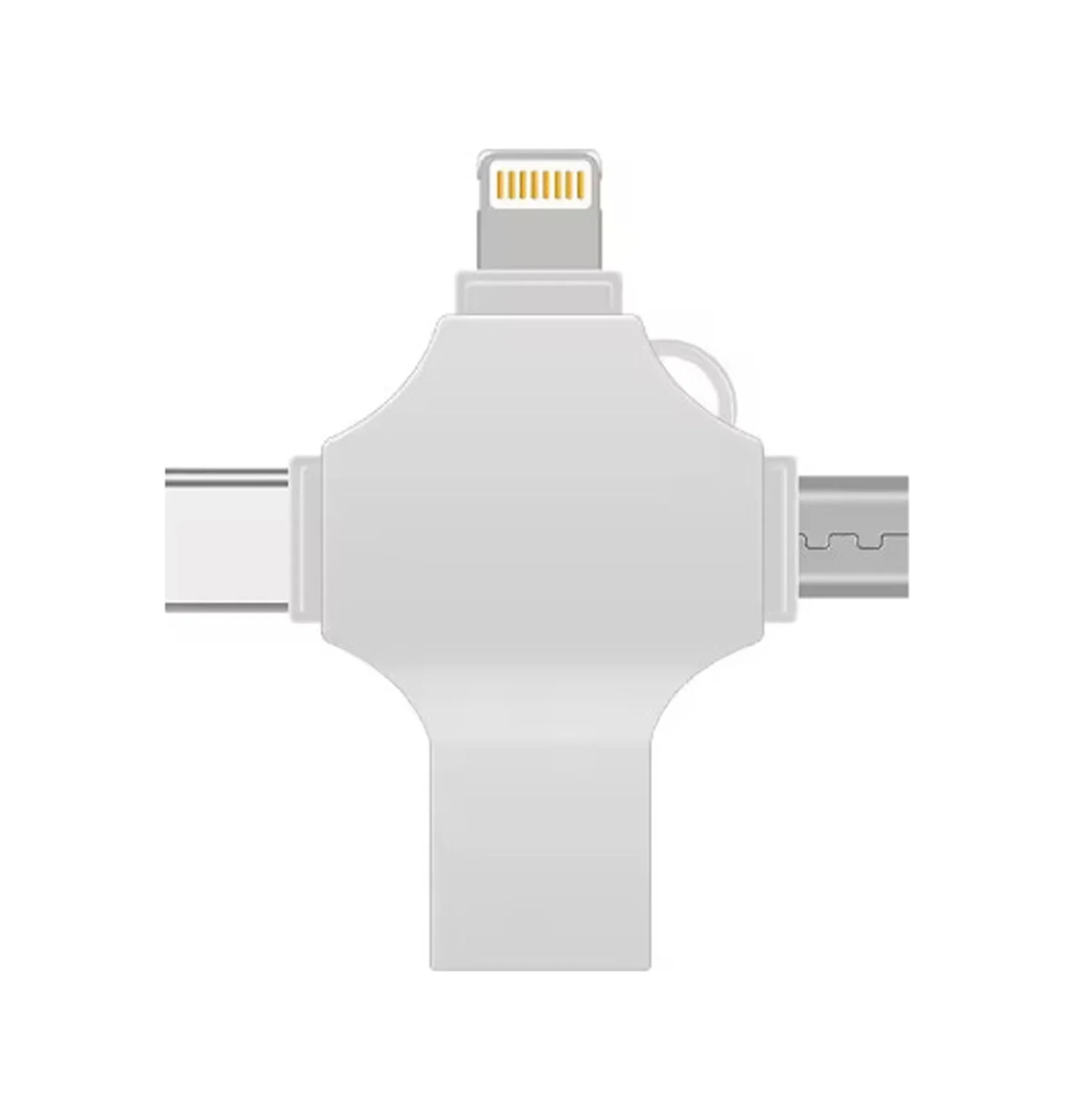Otg 4in1 Cep Telefonu Çok Fonksiyonlu Usb Flash Bellek 128 Gb Type-c, Micro Sd Ve Kart Okuyucu
