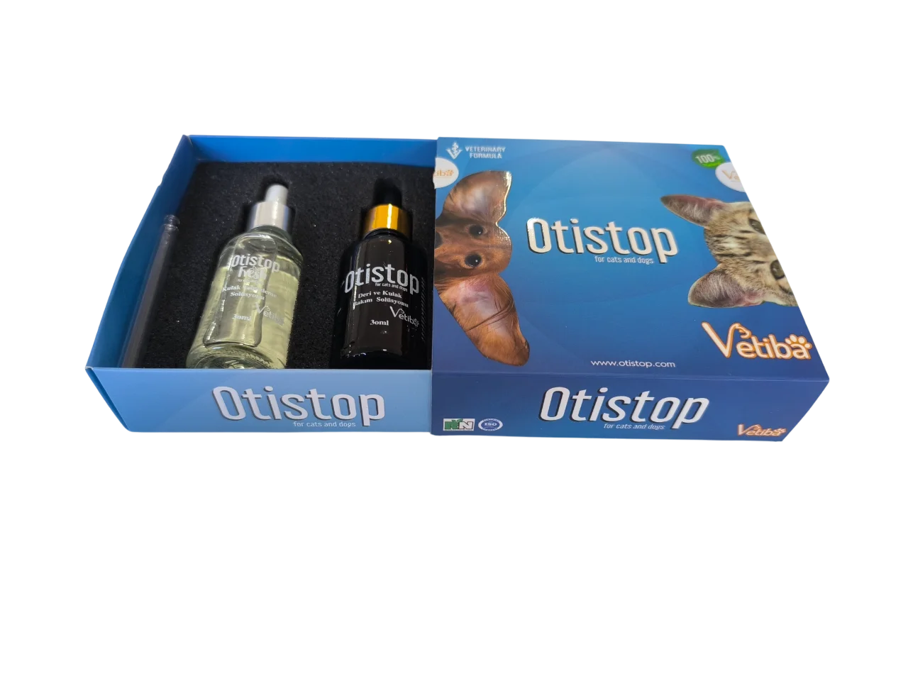 Otistop Kedi Köpek Kulak Uyuzu Bakım Losyonu 30 ml + 30 ml