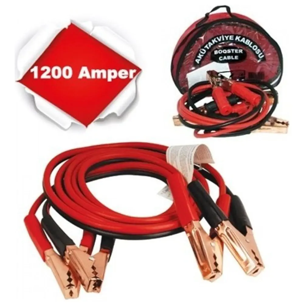 OTO AKÜ TAKVİYE KABLOSU 2mt. OTO AKÜ TAKVİYE KABLOSU 2mt.