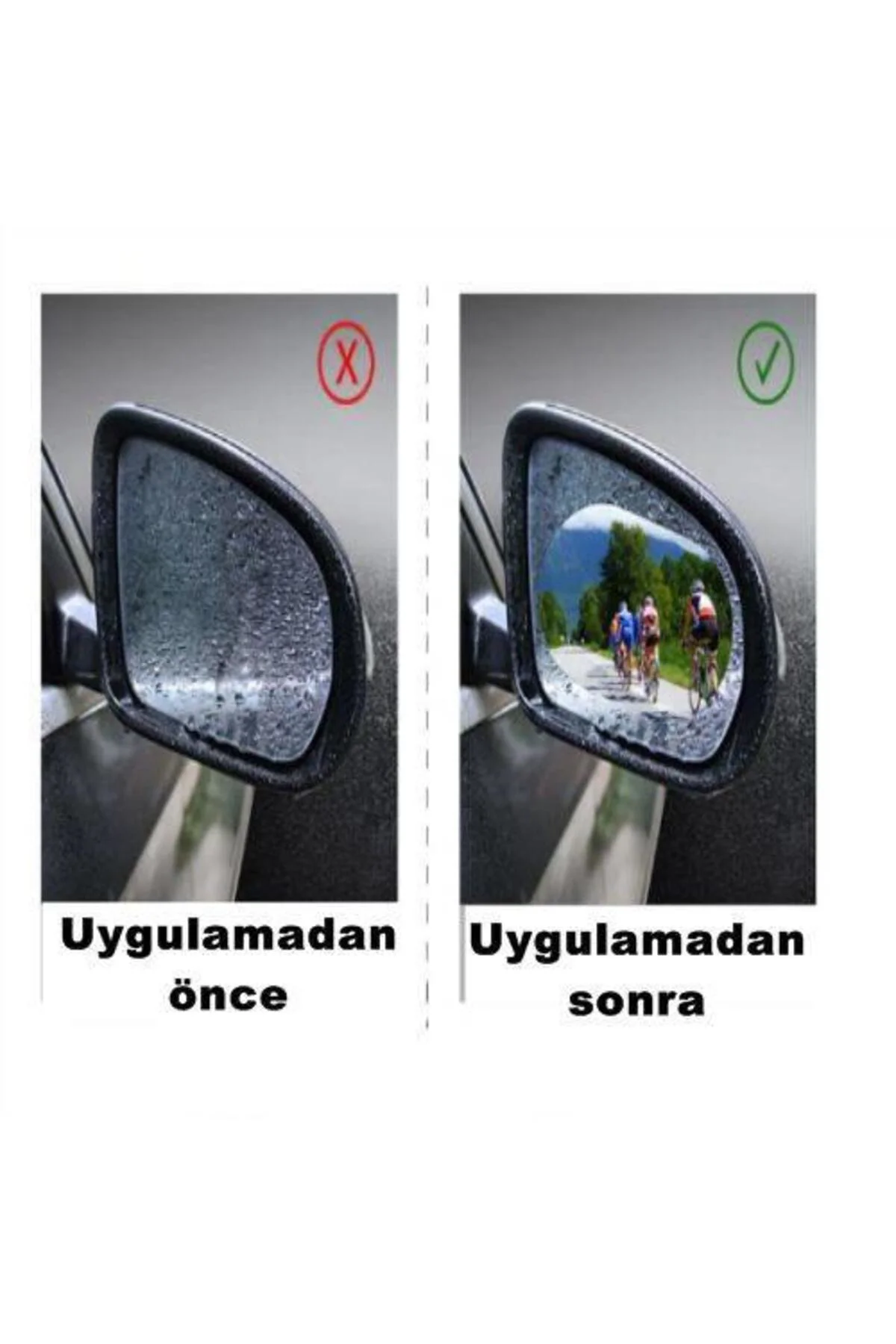 Oto Araba Dış Dikiz Ayna Yağmur Kaydırıcı Film Buğu Önleyic
