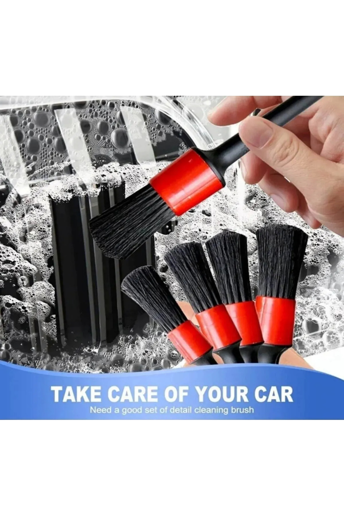 Oto araç detaylı temizlik fırça seti 5’li oto araba yıkama klima 