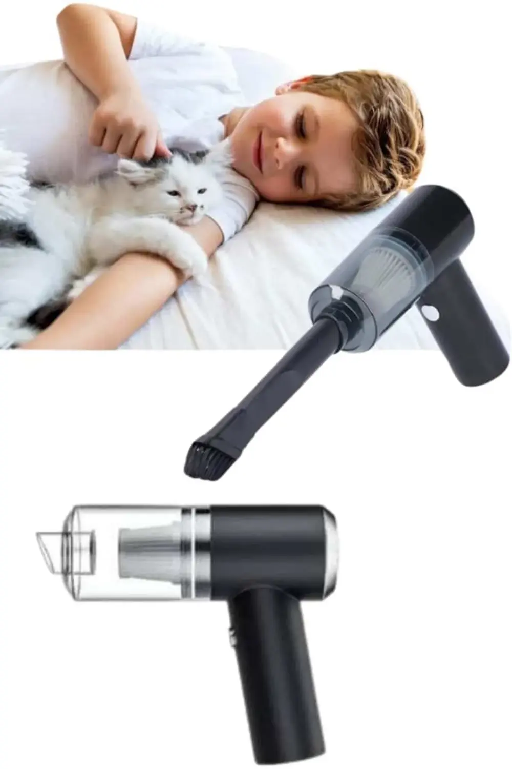 Oto Araç Ev Taşınabilir El Tipi Süpürge Mini Araç Süpürgesi Vakum