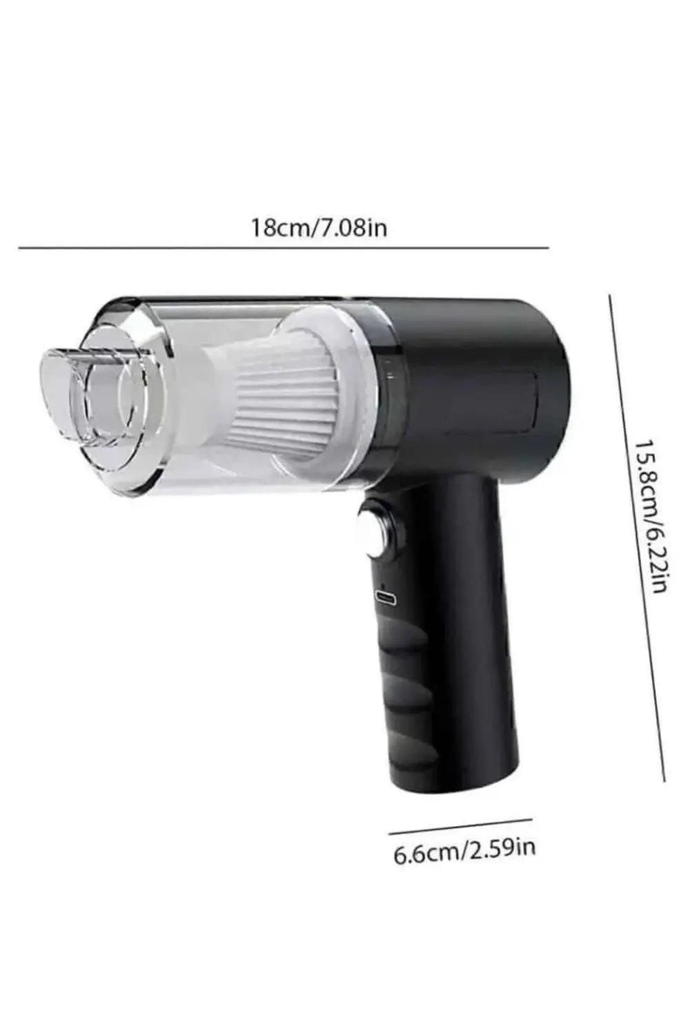 Oto Araç Ev Taşınabilir El Tipi Süpürge Mini Araç Süpürgesi Vakum