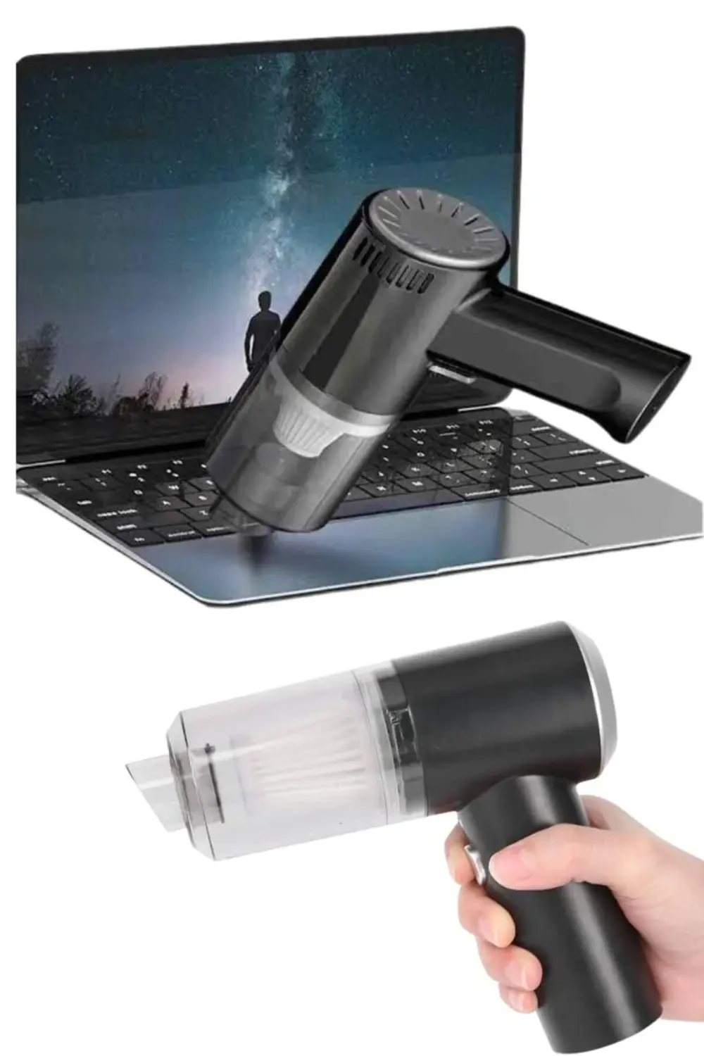 Oto Araç Ev Taşınabilir El Tipi Süpürge Mini Araç Süpürgesi Vakum