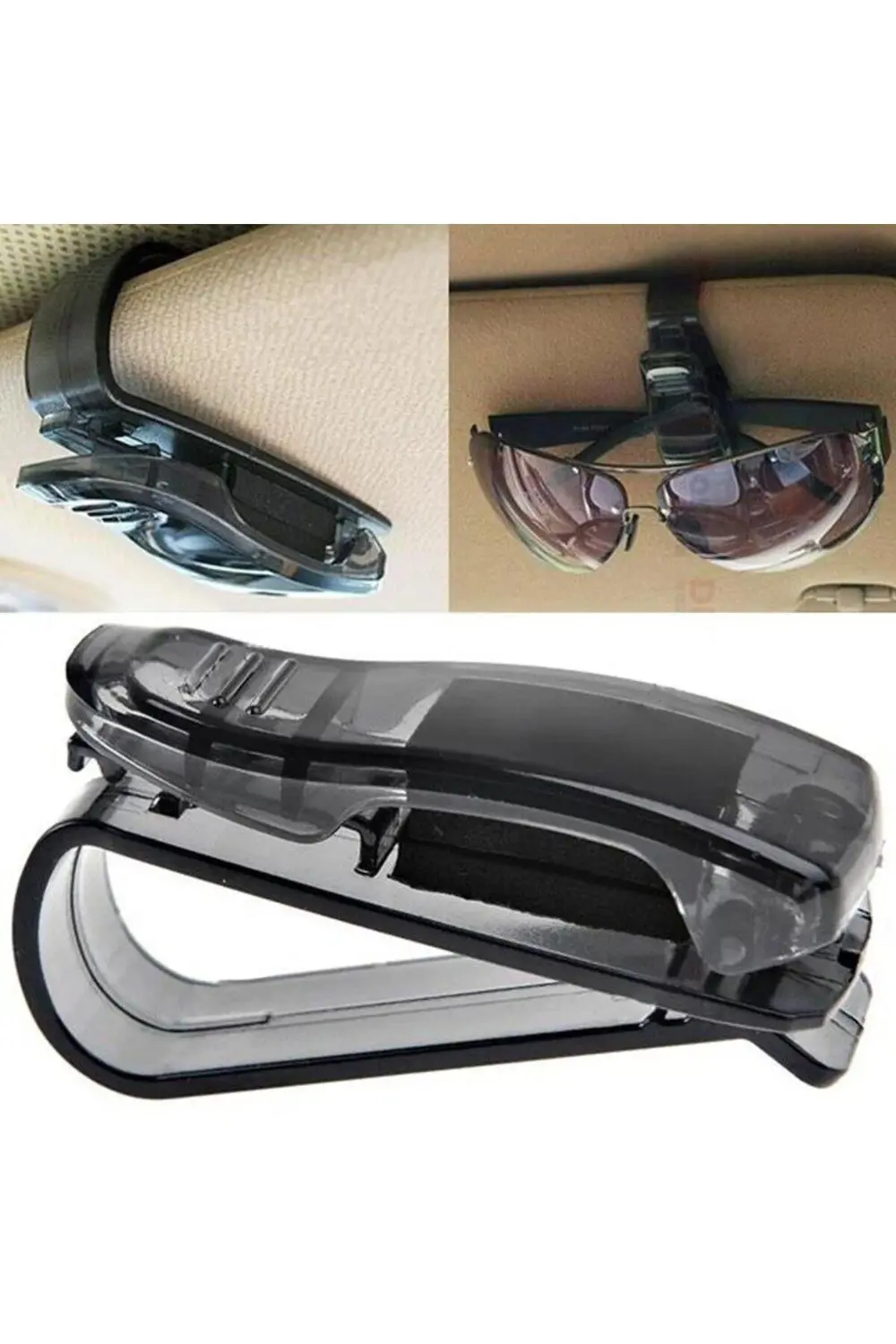 Oto Araç Içi Araba Gözlük Tutucu Mandal Klips Araba Güneş Gözlüğü