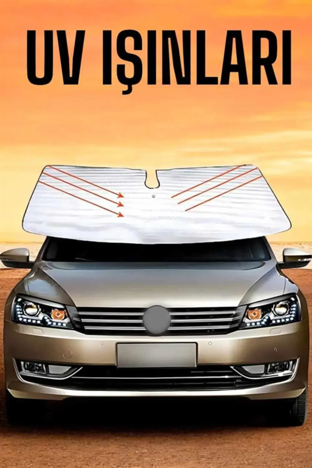 Oto Güneşlik Tüm Araç Tiplerine Uygun Isı Önleyici