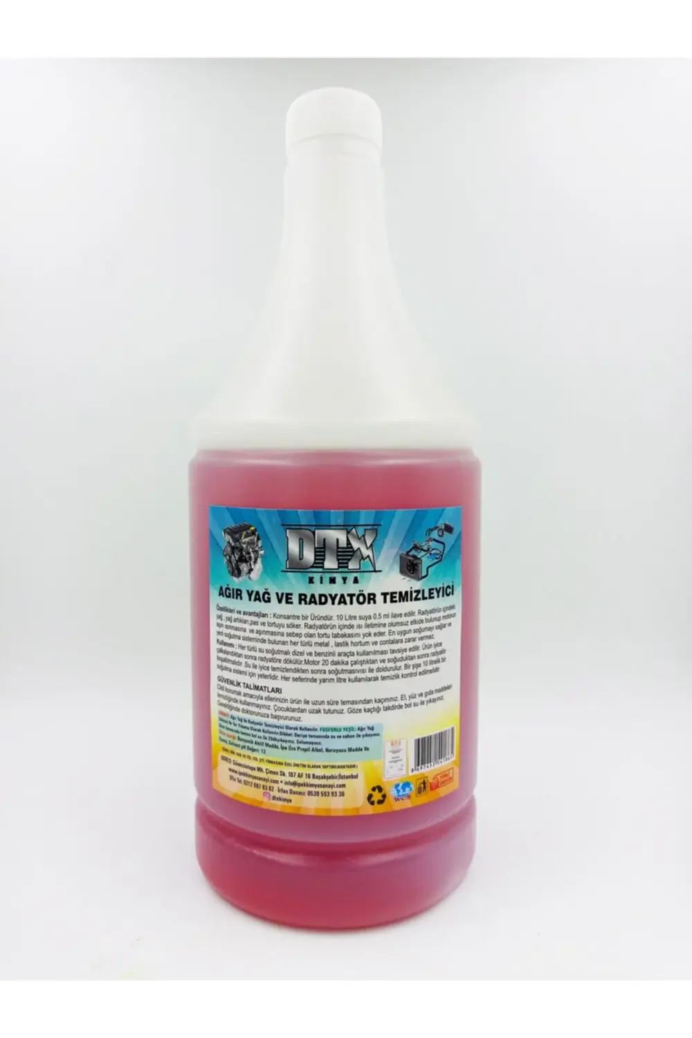 Oto Kalorifer, Radyatör Ve Petek Temizleyici Yağ Sök. Etkili 1 Li