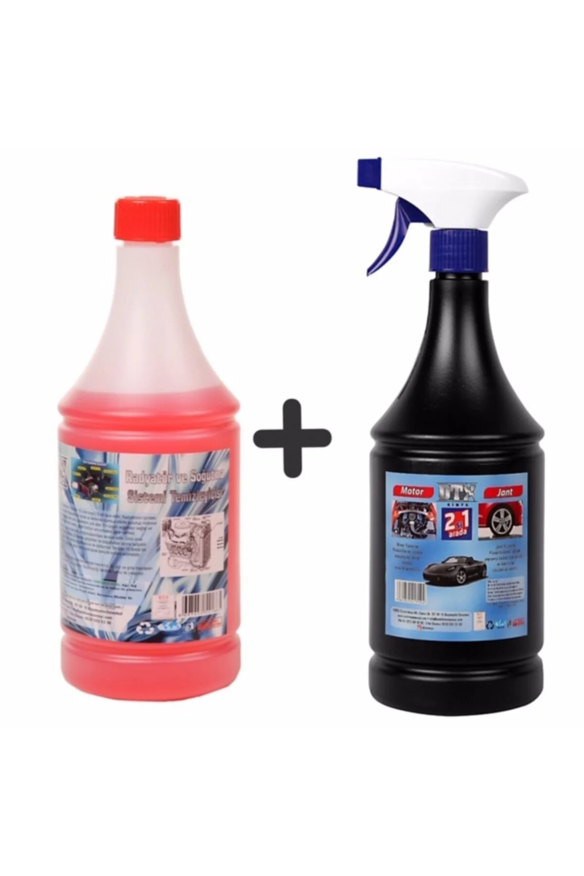 Oto Kalorifer Ve Petek Temizleme Ilacı (solventli) 1lt & Motor Ve
