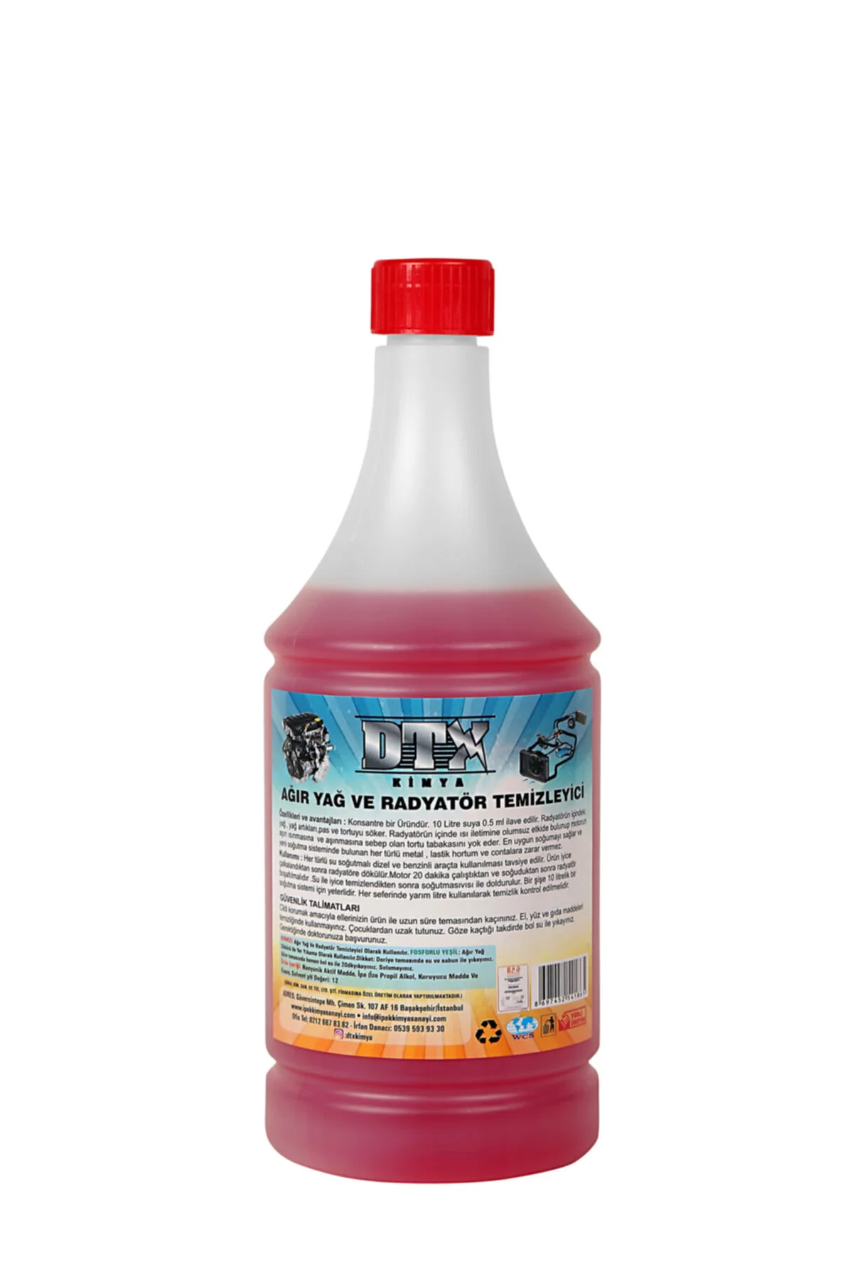 Oto Kalorifer Ve Petek Temizleme Sıvısı Yağ Sökücü Etkili 1 Litre