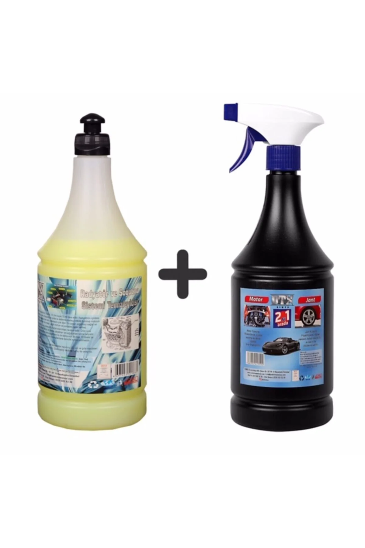 Oto Kalorifer Ve Petek Temizleme Ilacı (solventli) 1lt & Motor Ve