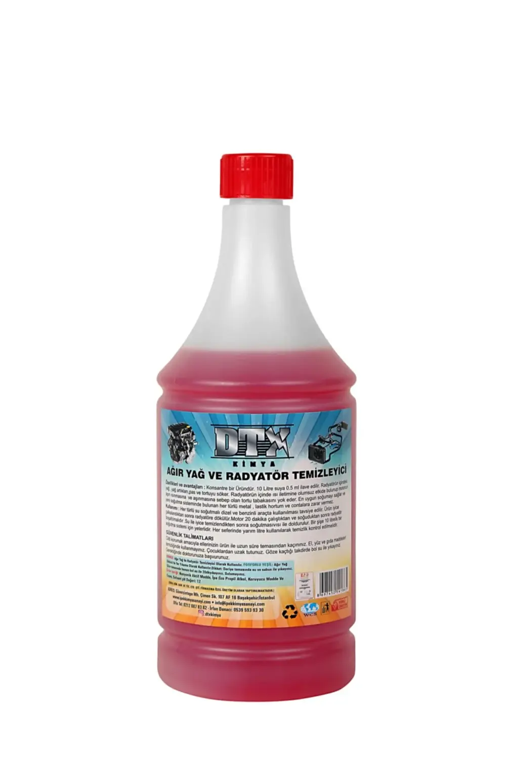 Oto Kalorifer Ve Petek Temizleme Sıvısı Yağ Sökücü Etkili 1 Litre