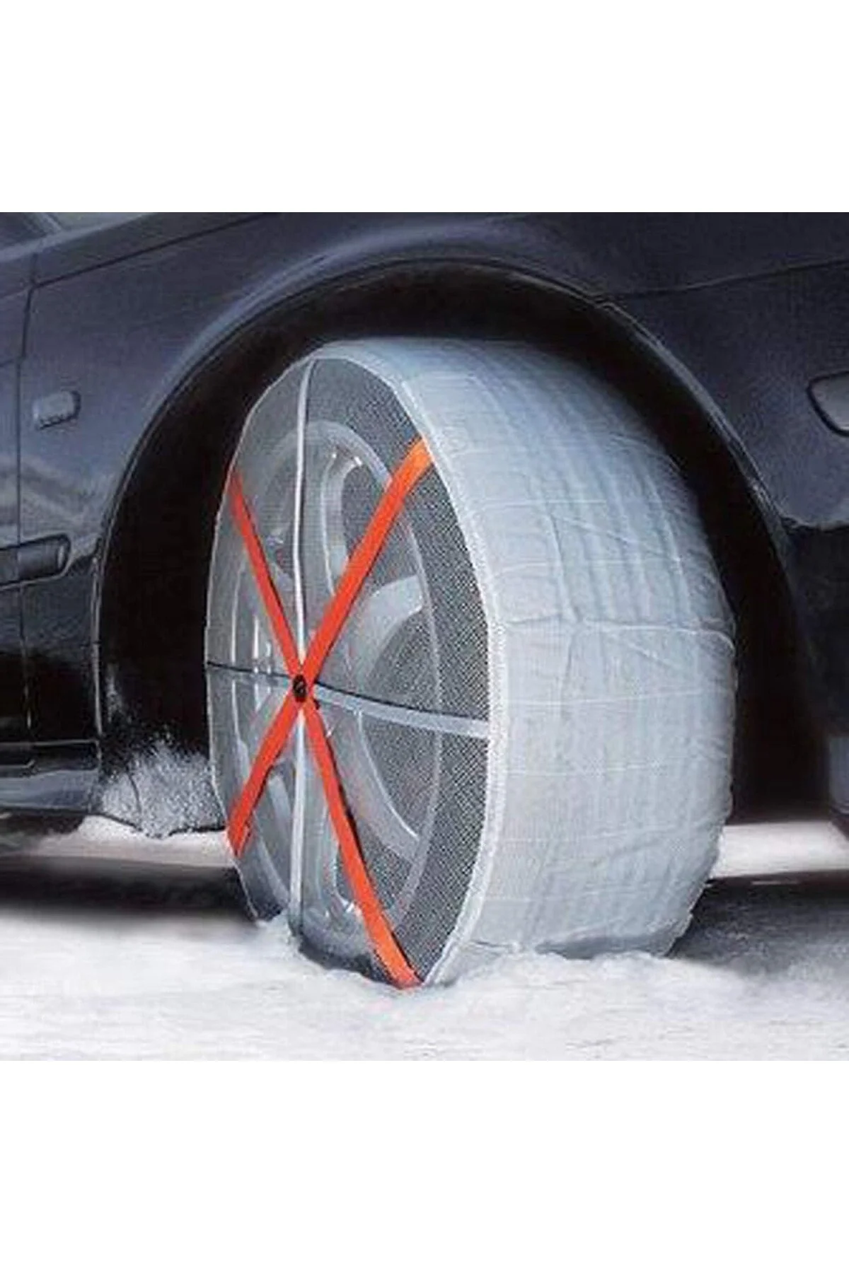 Oto Kar Çorabı Karpatik Kar Buz Patinaj Önleyici Araç Çantalı Oto