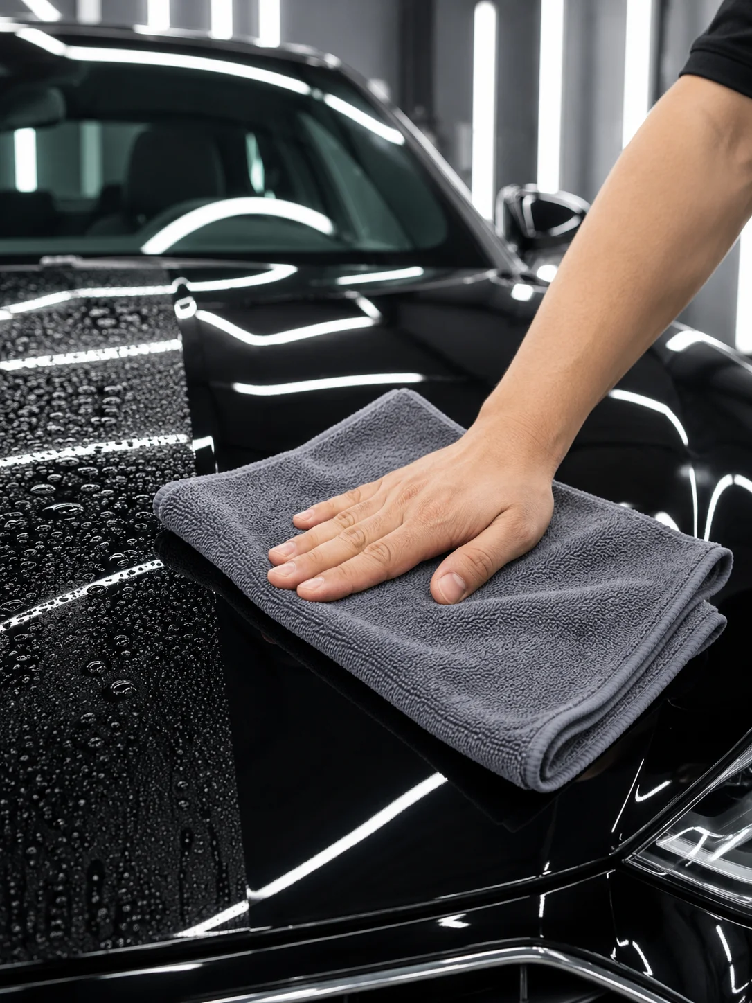 Oto Kurulama Bezi Yüksek Emici Mikrofiber Tank Bezi Araç Boya Cam ve Jant Temizliği