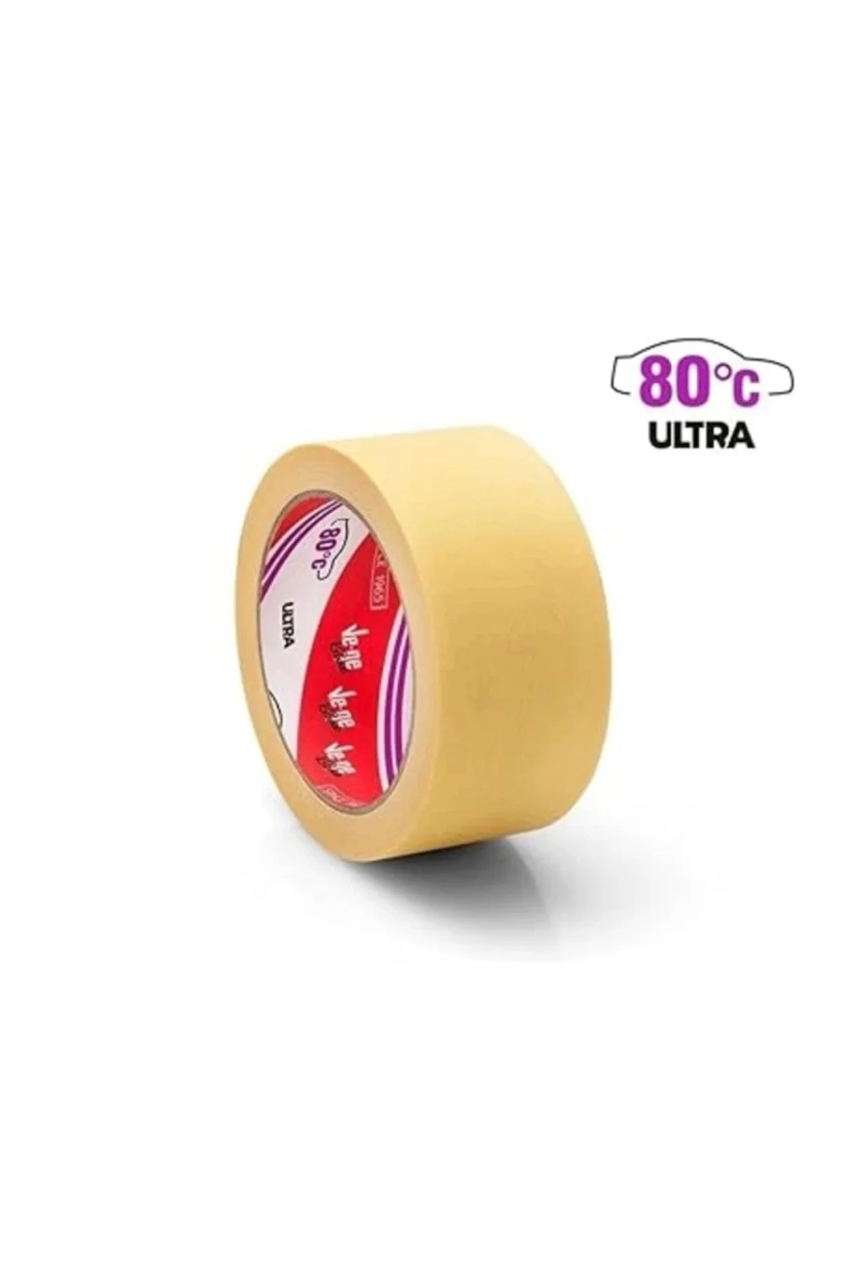 Oto Maskeleme Bandı.48Mm X 35Metre. 80 Derece Kağıt Bant. 1 Adet Fiyatıdır