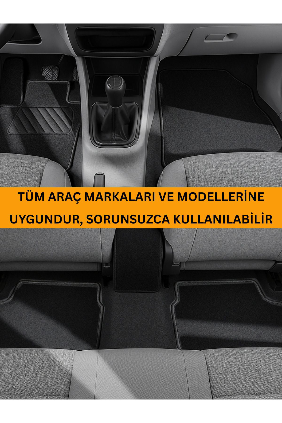 Oto Paspas Halı Kaymaz Taban Yıkanabilir Silinebilir Tüm Araç Mod