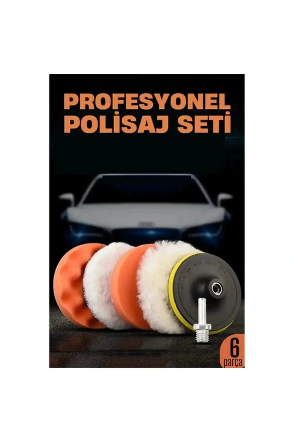 Oto Pasta Cila Polisaj Seti 115 mm Taban 6 Parça