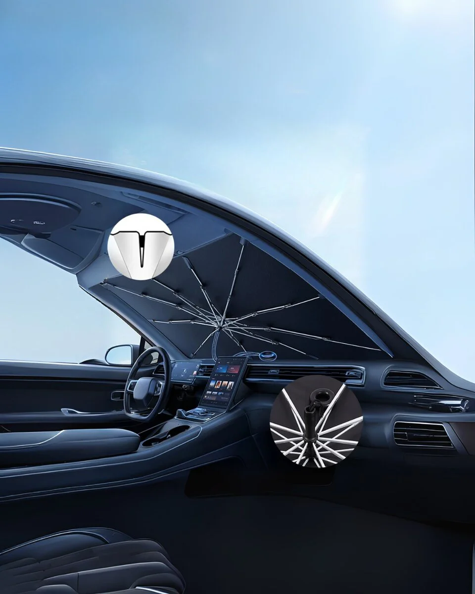 Oto Şemsiye - Hyundai i20, Seat Arona, Toyota Aygo, Nissan Micra, Peugeot 2008 Uyumlu UV Koruma
