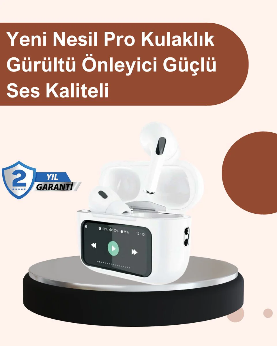 Otomatik Bağlantılı Bluetooth Kulaklık ANC - Su ve Ter Dayanıklı