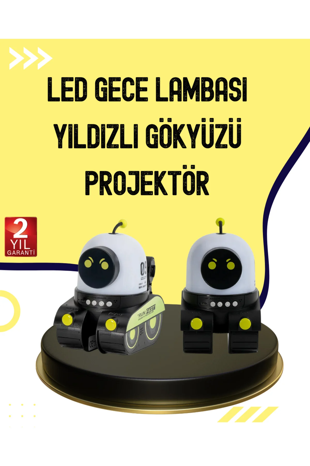 Otomatik Döner Slaytlı Üç Parlaklık Ayarlı Projektör Lamba