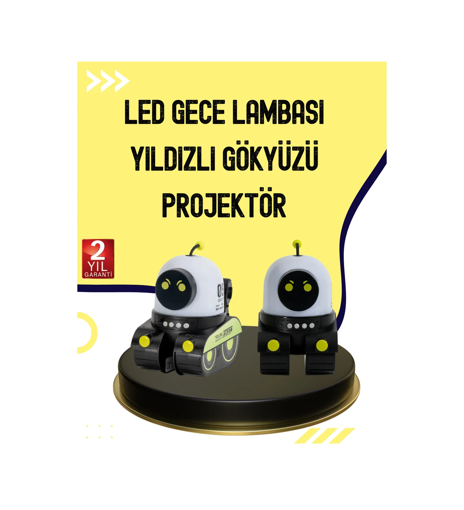 Otomatik Döner Slaytlı Üç Parlaklık Ayarlı Projektör Lamba Diğer