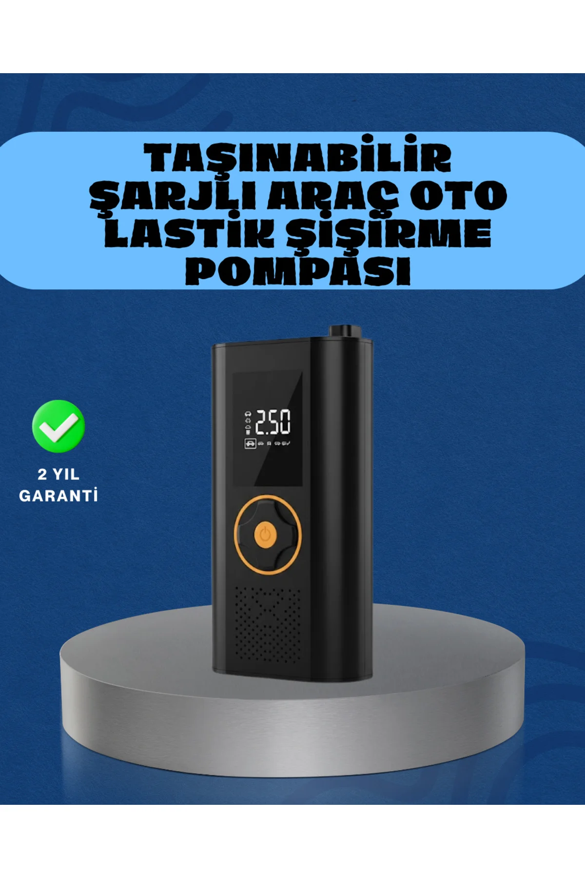 Otomatik Duran Dijital Hava Pompası Kompakt ve Taşınabilir Tasarı