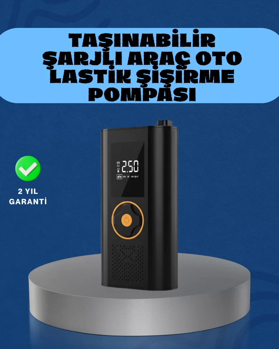 Otomatik Duran Dijital Hava Pompası Kompakt ve Taşınabilir Tasarı