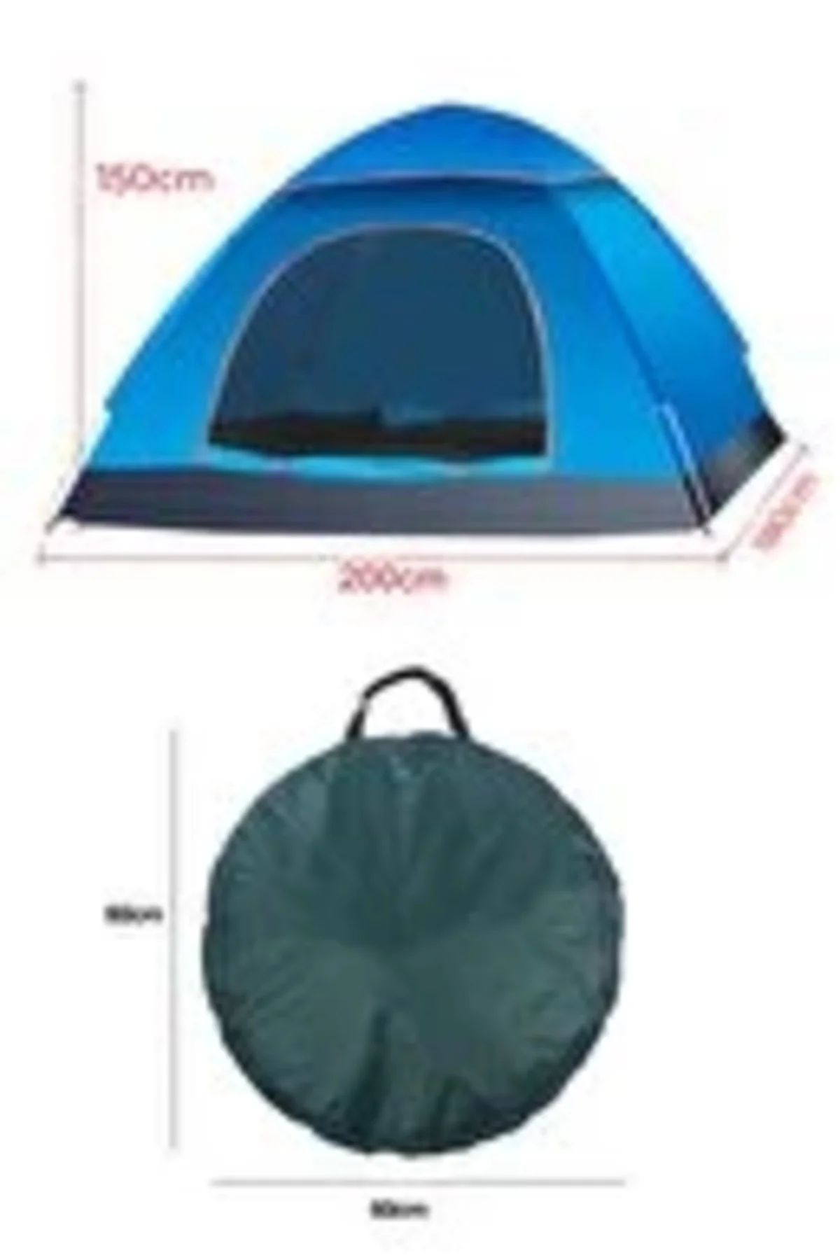 Otomatik Havada Açılan Su Geçirmez Çadır 4 Kişilik - Lisinya