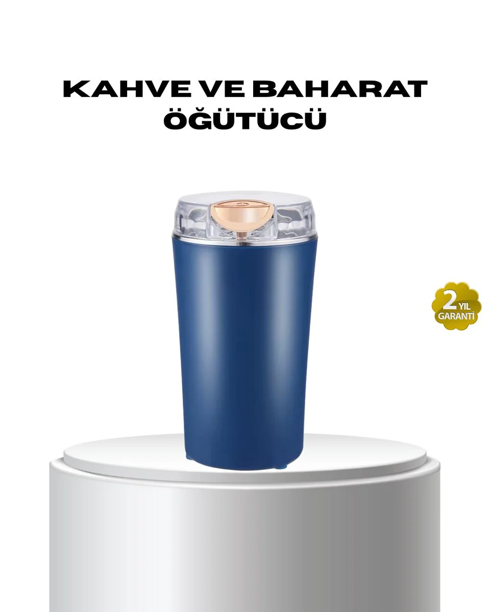 Otomatik Kahve ve Baharat Öğütücü - Paslanmaz Çelik Gövde, Hızlı İşlem ve Yedek Bıçak
