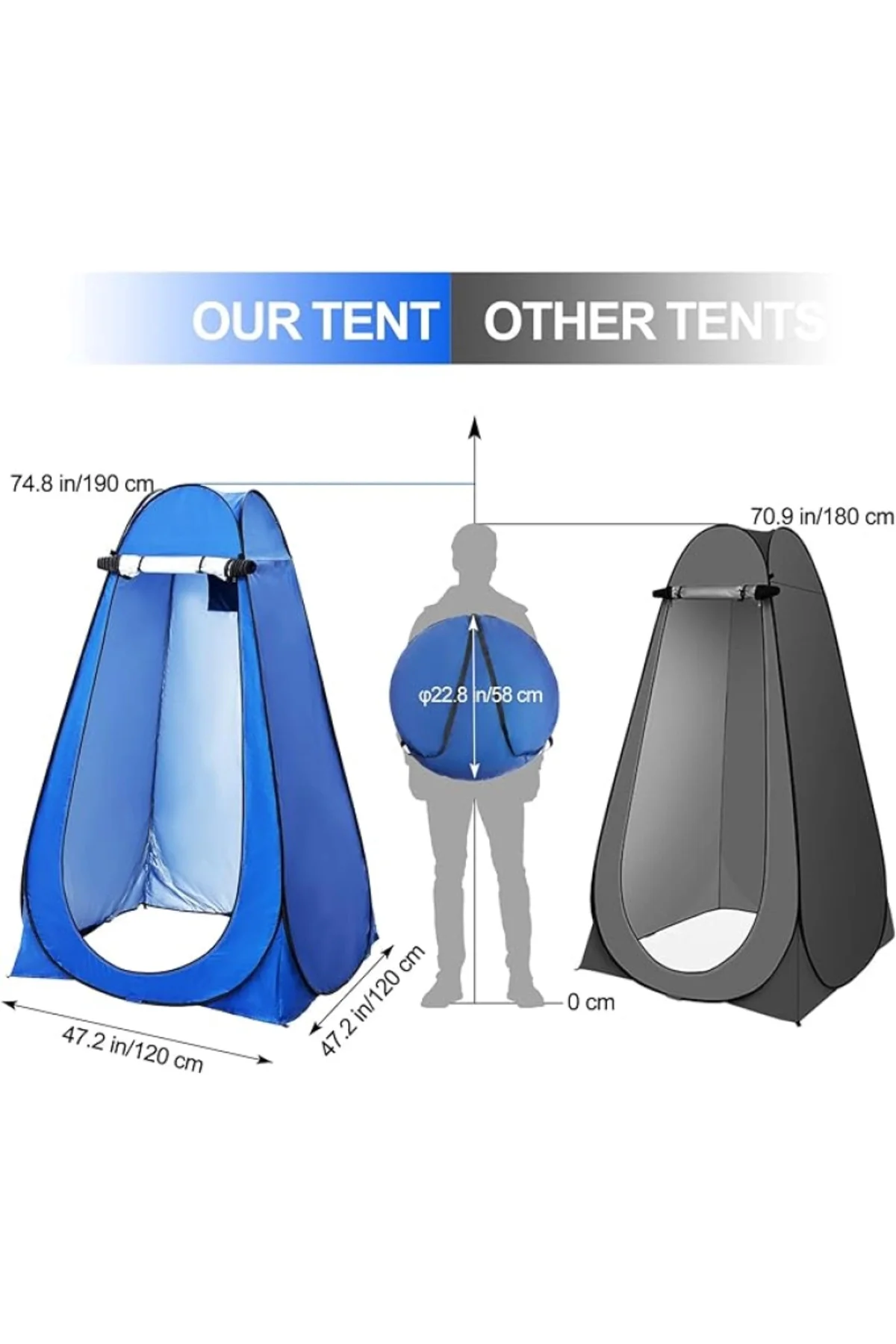 Otomatik Kamp Giyinme Çadır - Lisinya