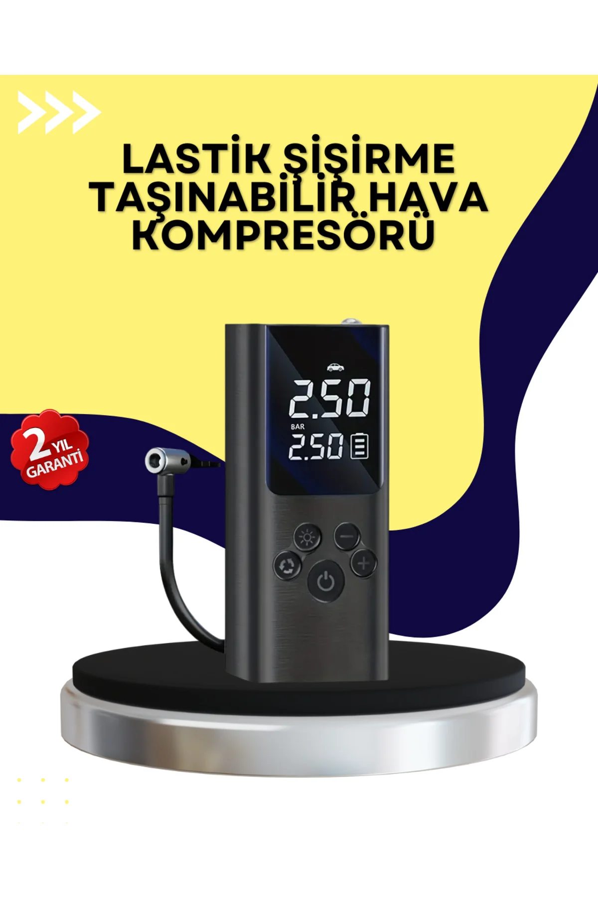 Otomatik Kapanmalı Dijital Lastik Şişirme Pompası